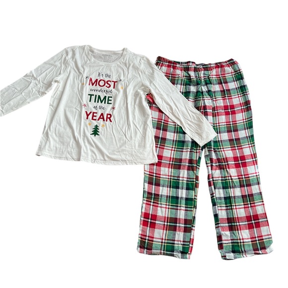 Women's Pajama Set Christmas  "Wonderful Time of The Year" NEW 3X - Picture 1 of 16